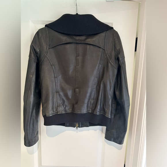 THEORY Leather Jacket - Size Small - Picture 3 of 4